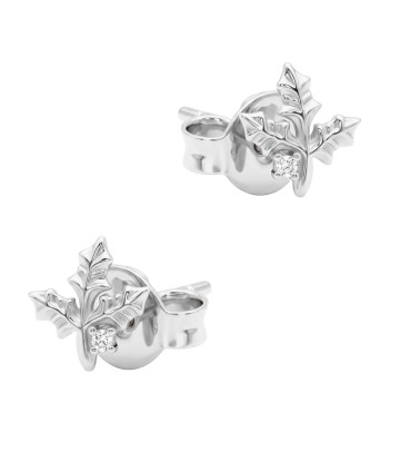 Tomato Leaf Silver Stud Earring STS-6808